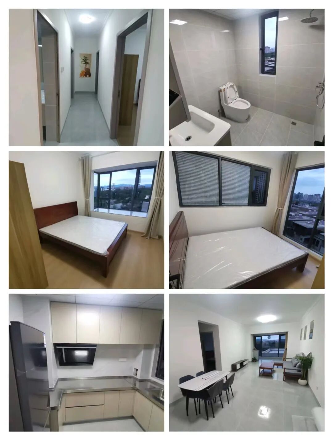 嵩明嵩阳一小旁假日港湾精品两居室出租(采光极好/无物管费/800元)